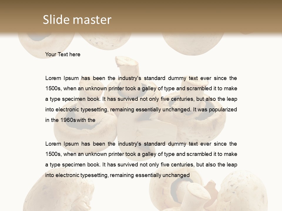 Closeup Natural Edible PowerPoint Template