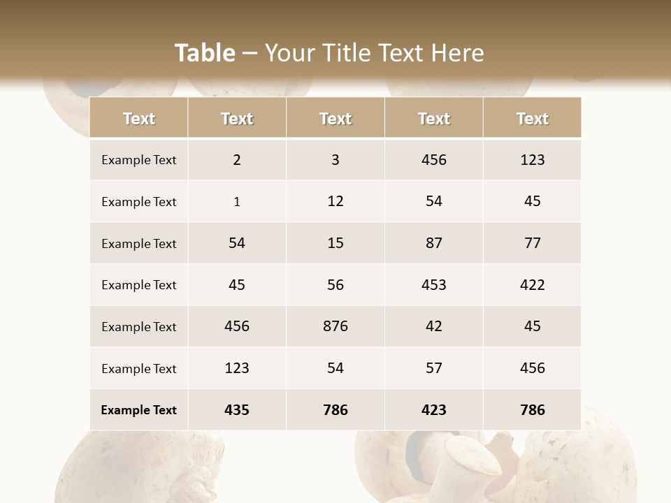 Closeup Natural Edible PowerPoint Template