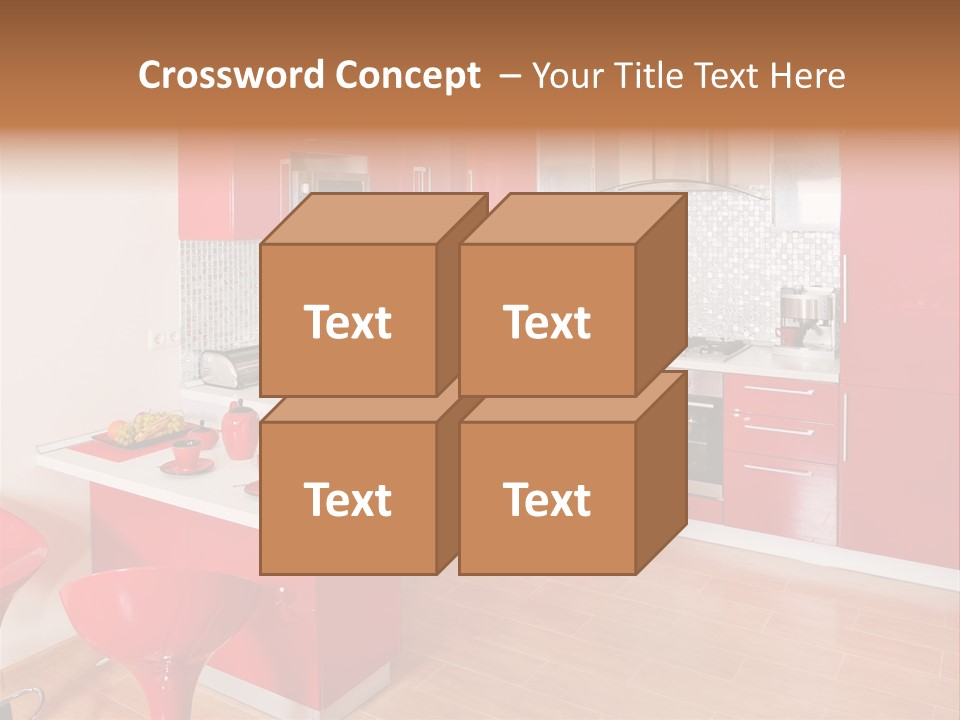 Red Kitchen PowerPoint Template