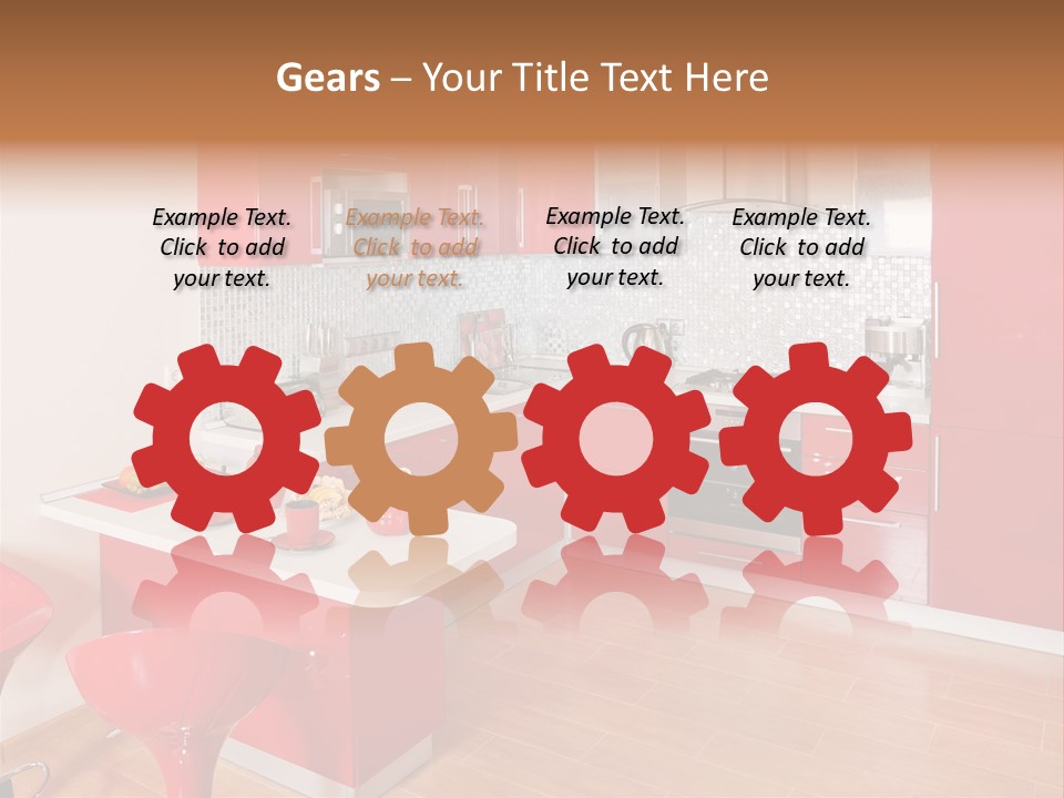 Red Kitchen PowerPoint Template
