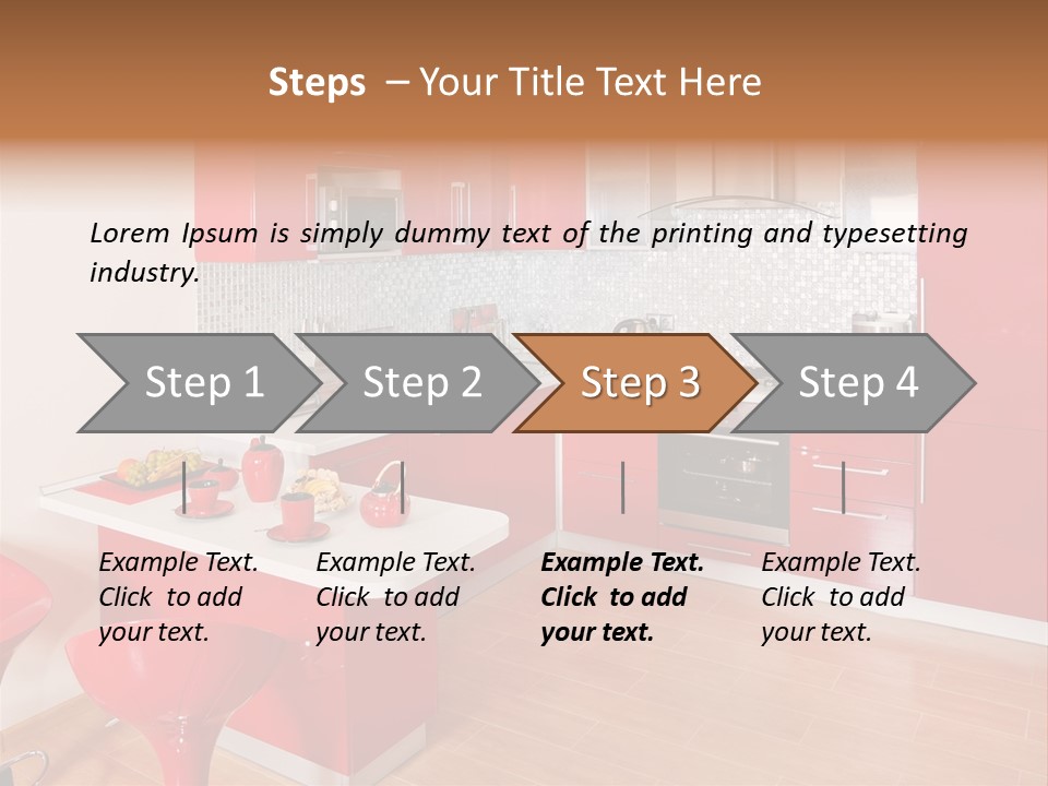 Red Kitchen PowerPoint Template