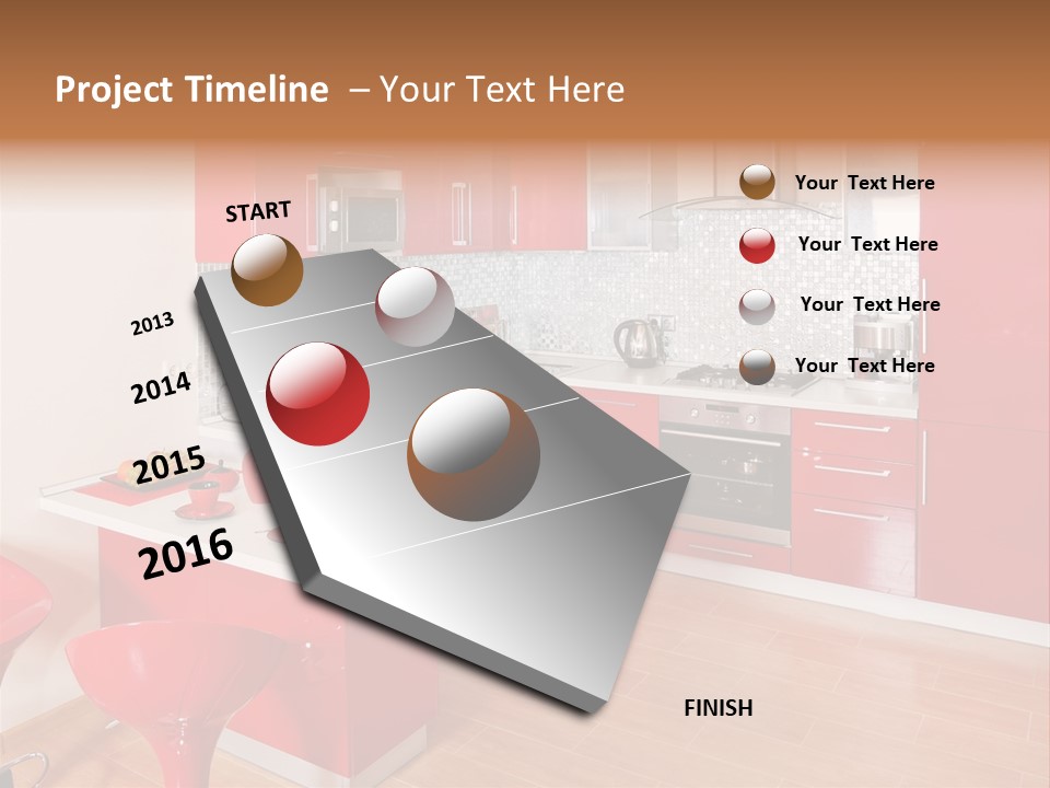 Red Kitchen PowerPoint Template