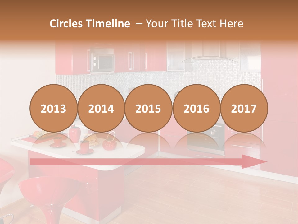 Red Kitchen PowerPoint Template