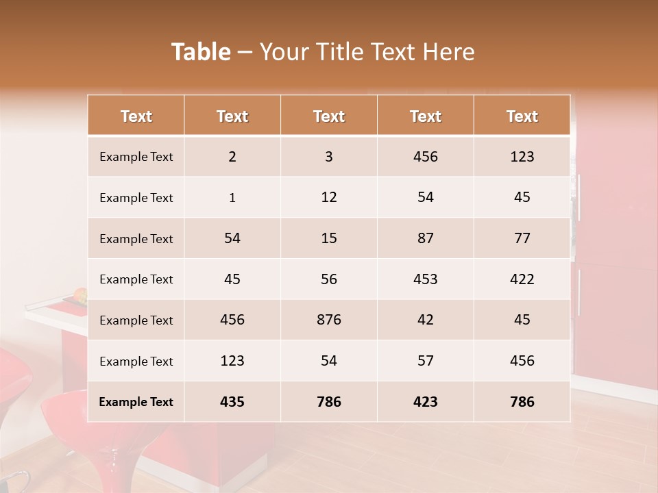 Red Kitchen PowerPoint Template