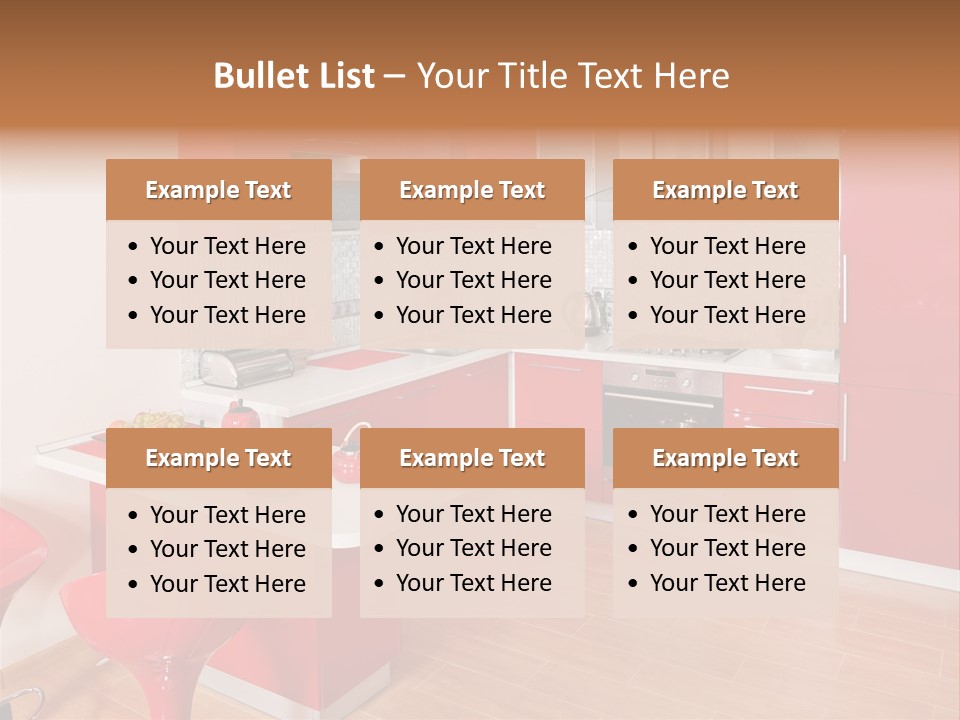 Red Kitchen PowerPoint Template