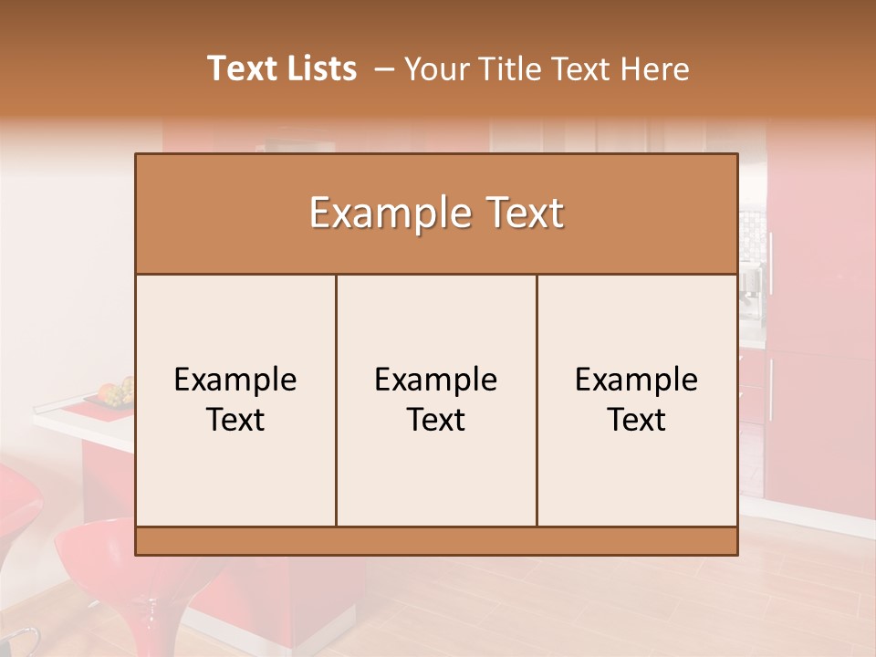 Red Kitchen PowerPoint Template