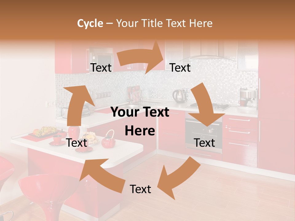 Red Kitchen PowerPoint Template