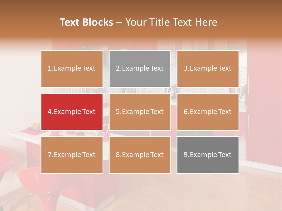 Red Kitchen PowerPoint Template