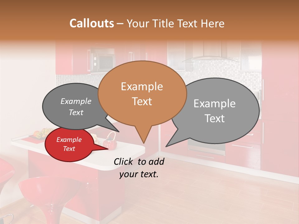 Red Kitchen PowerPoint Template