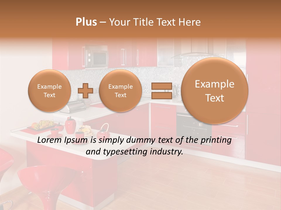Red Kitchen PowerPoint Template