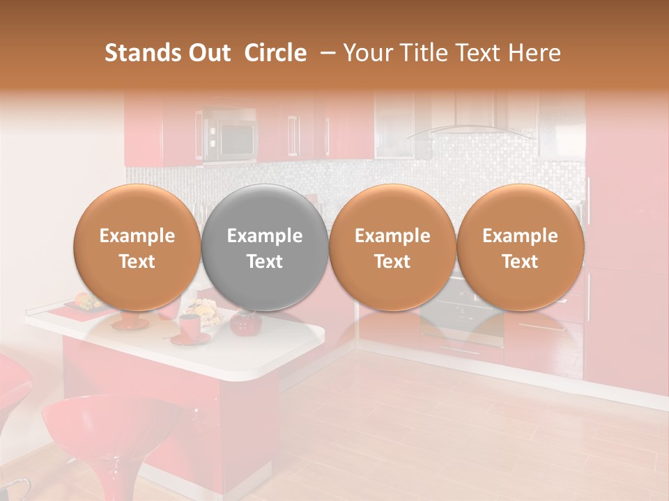 Red Kitchen PowerPoint Template
