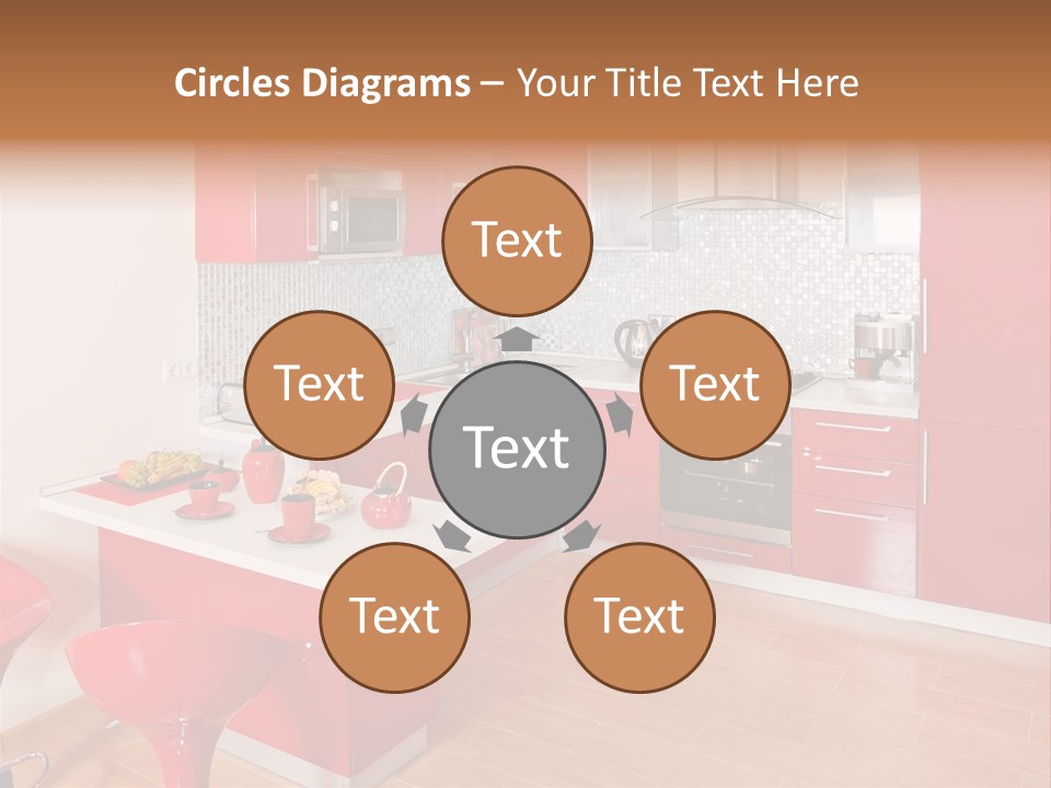 Red Kitchen PowerPoint Template