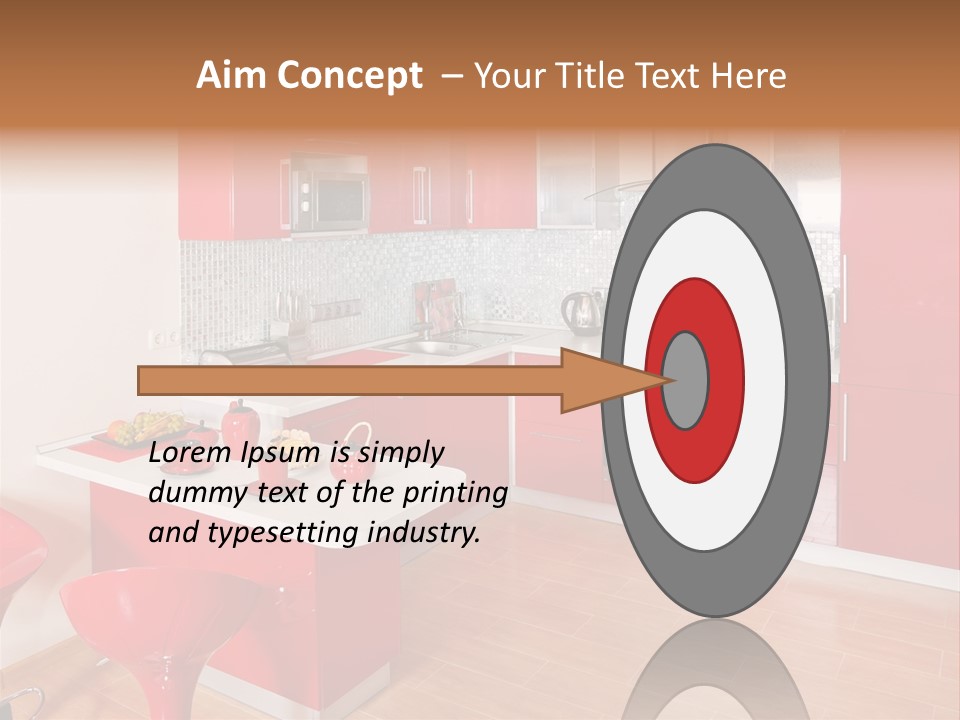Red Kitchen PowerPoint Template