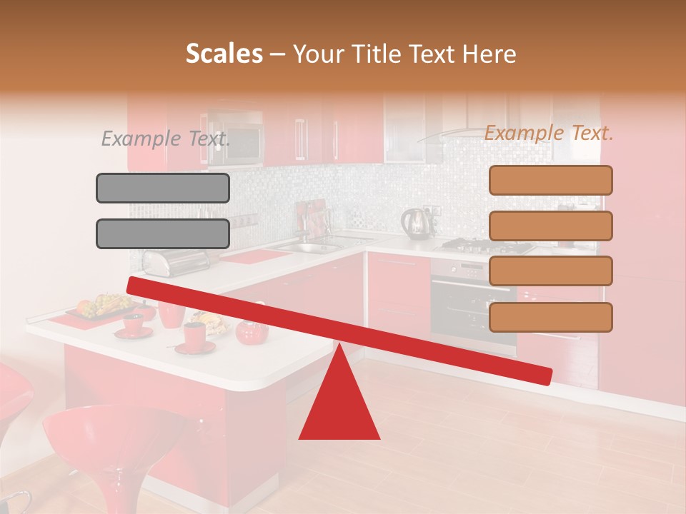 Red Kitchen PowerPoint Template