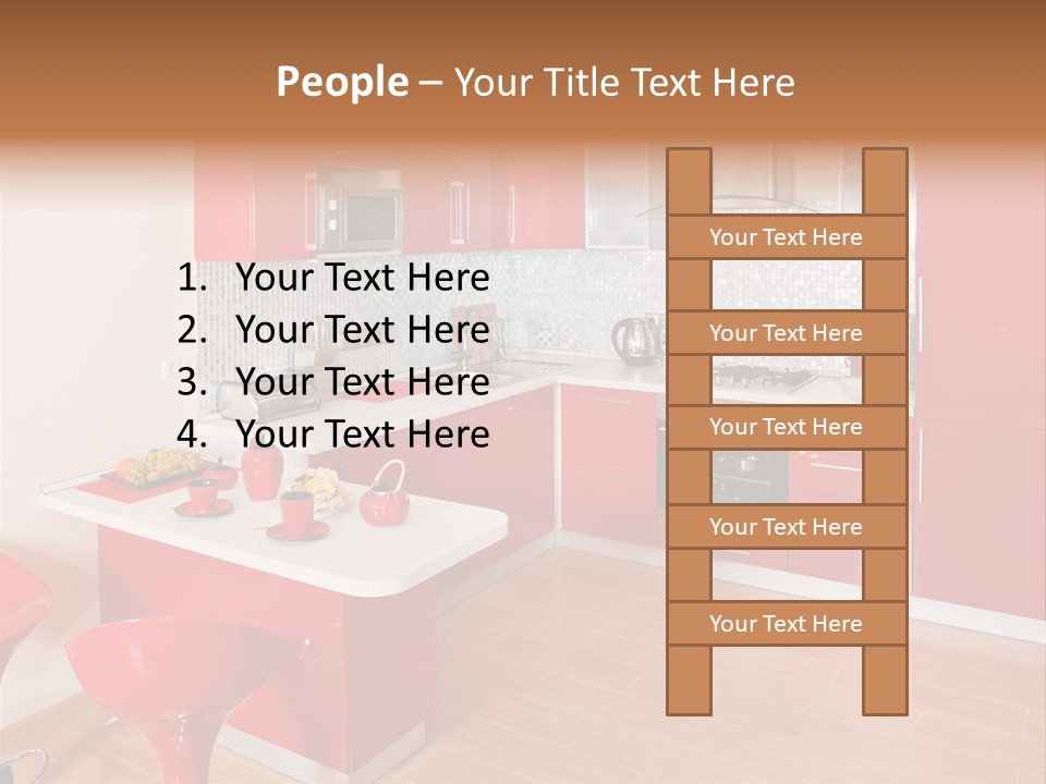Red Kitchen PowerPoint Template