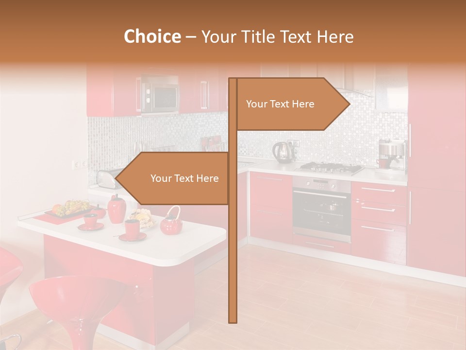 Red Kitchen PowerPoint Template