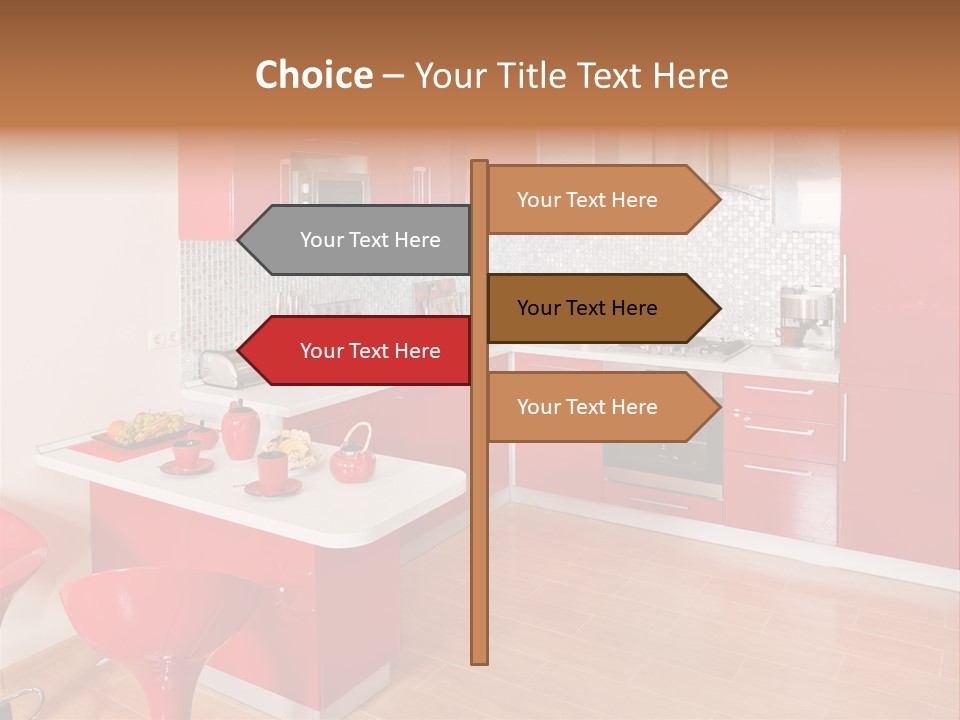 Red Kitchen PowerPoint Template