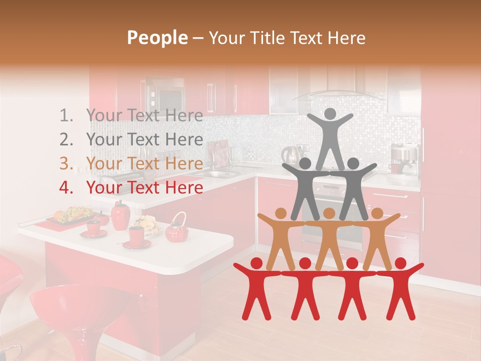 Red Kitchen PowerPoint Template