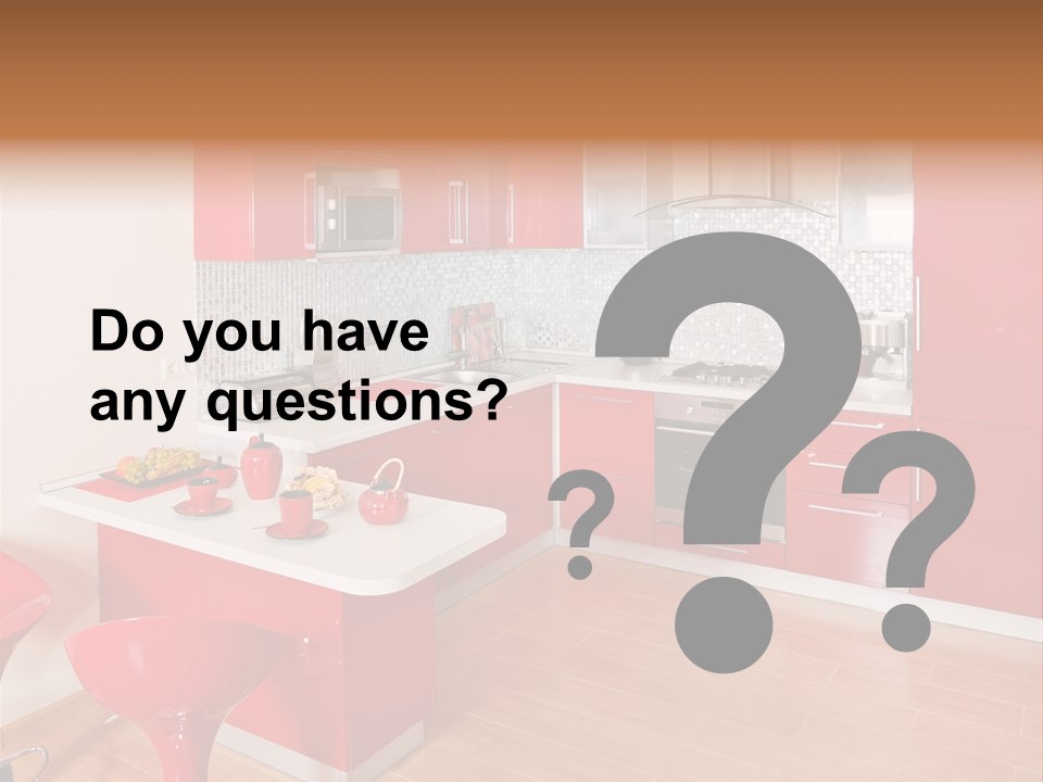 Red Kitchen PowerPoint Template