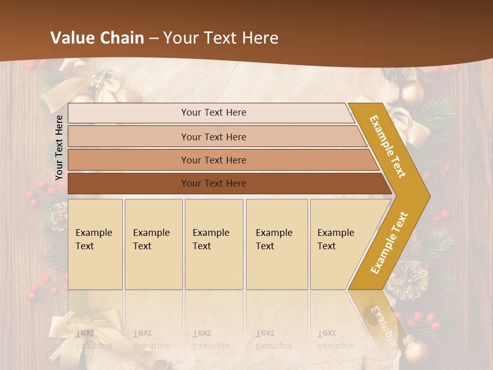 Paper Christmas Decorations PowerPoint Template