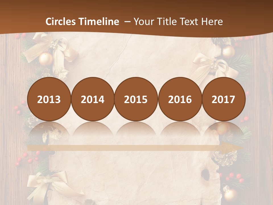 Paper Christmas Decorations PowerPoint Template