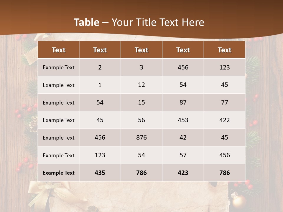 Paper Christmas Decorations PowerPoint Template