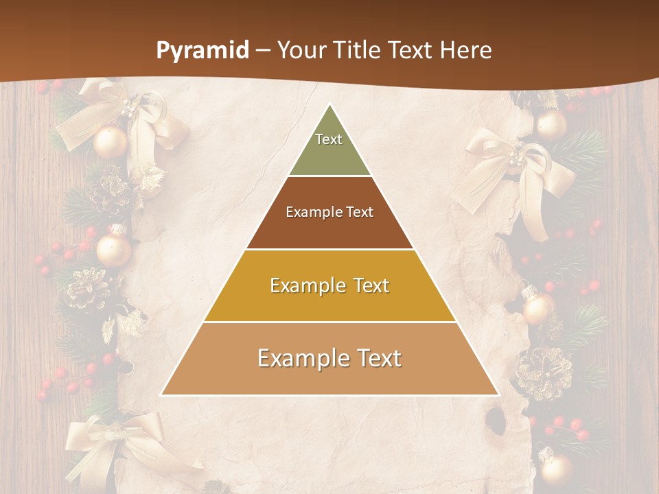 Paper Christmas Decorations PowerPoint Template