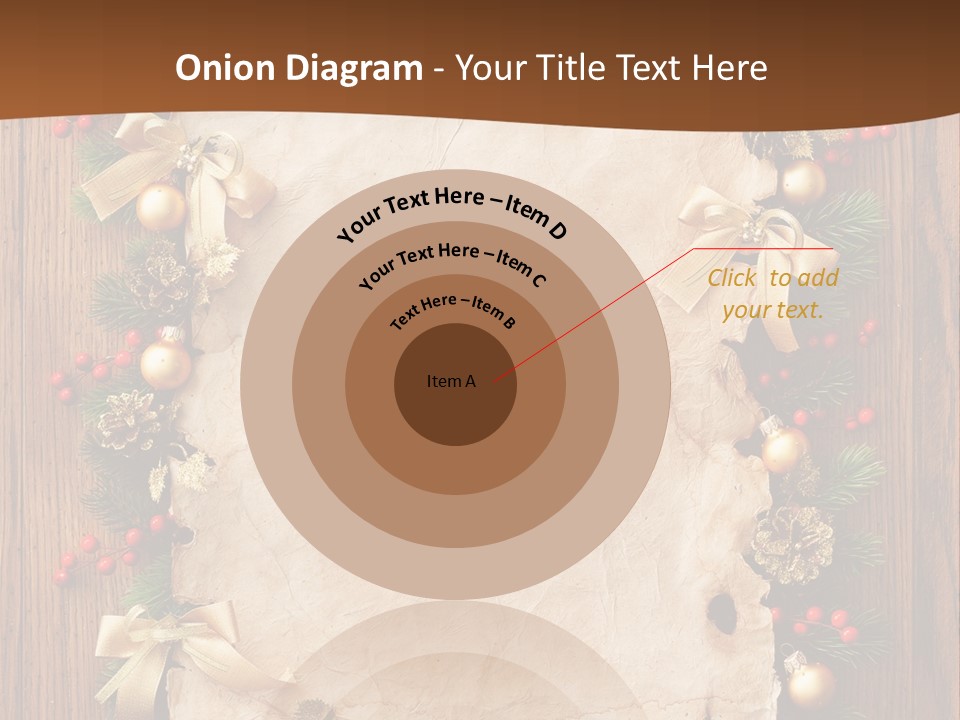 Paper Christmas Decorations PowerPoint Template