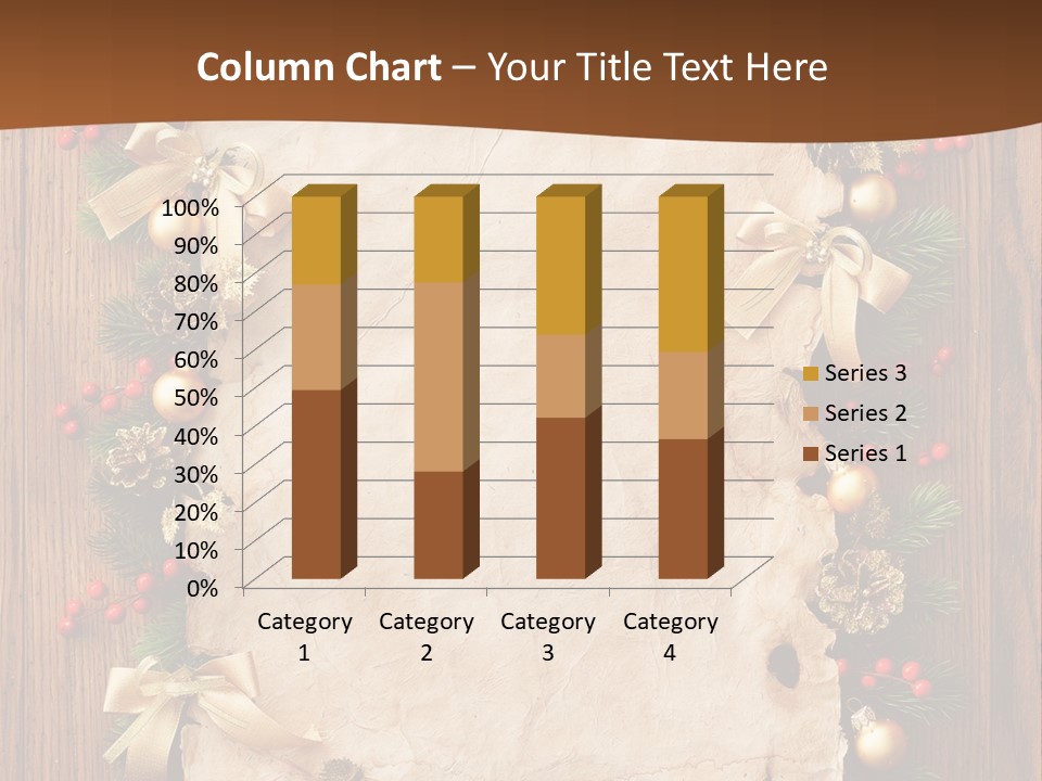Paper Christmas Decorations PowerPoint Template