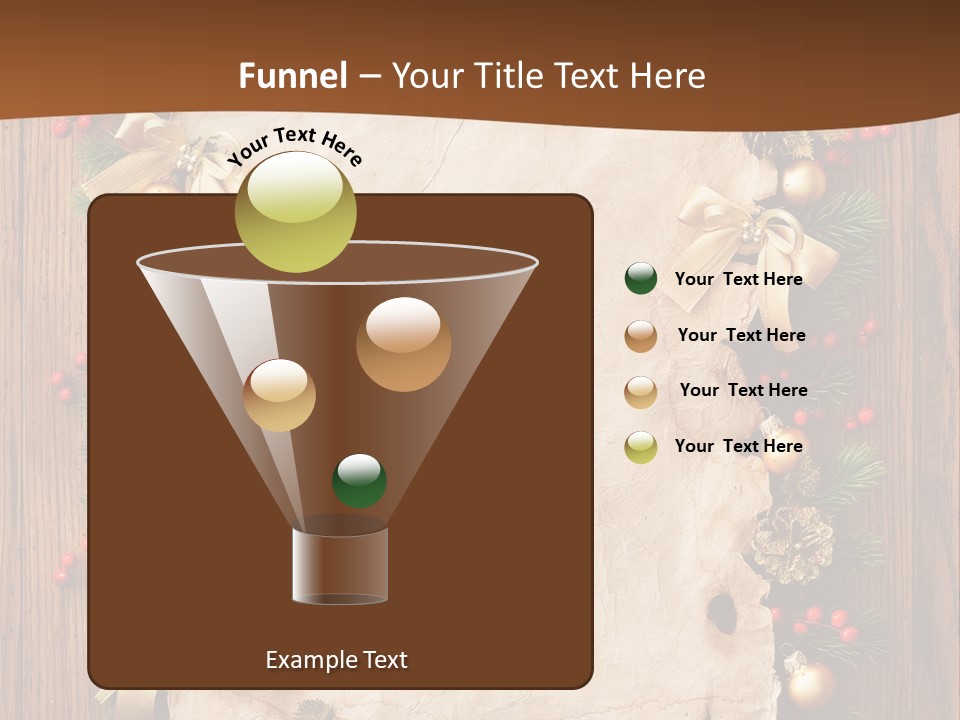 Paper Christmas Decorations PowerPoint Template