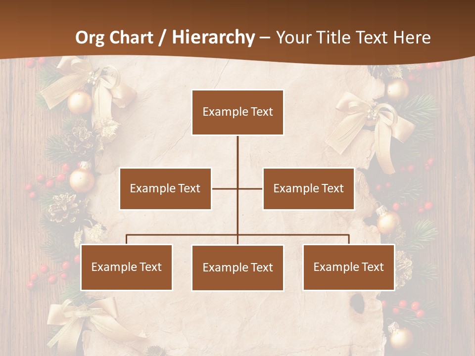 Paper Christmas Decorations PowerPoint Template
