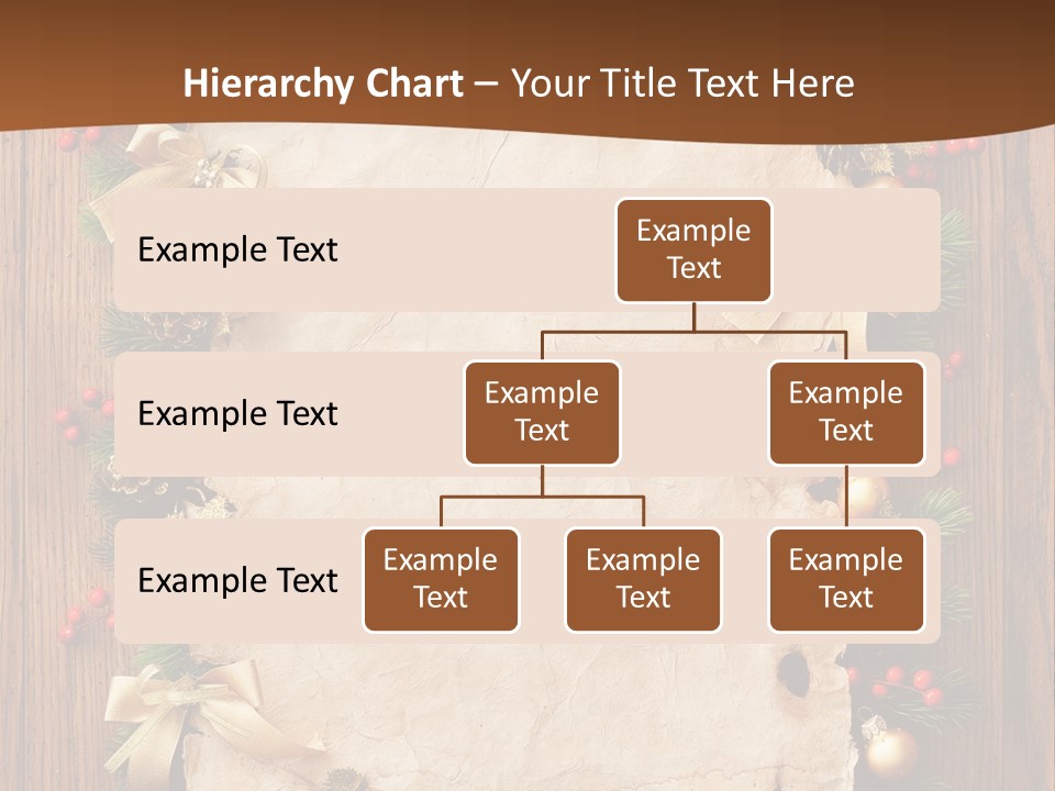 Paper Christmas Decorations PowerPoint Template