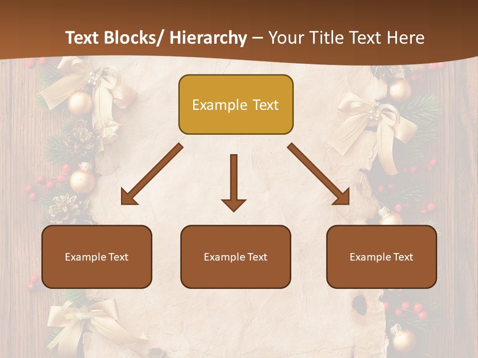 Paper Christmas Decorations PowerPoint Template