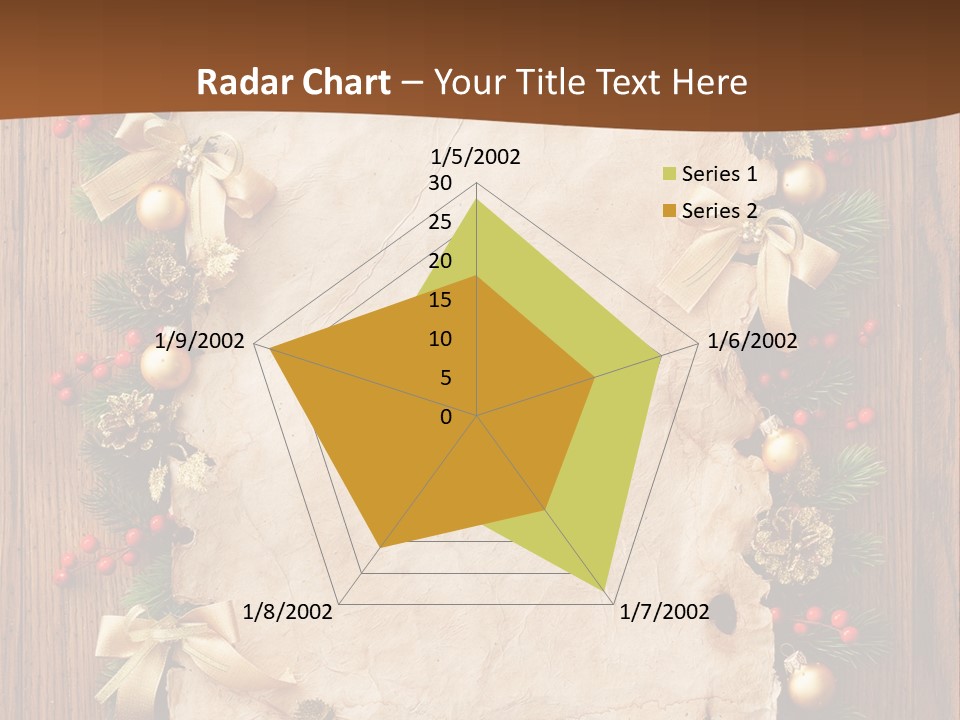 Paper Christmas Decorations PowerPoint Template