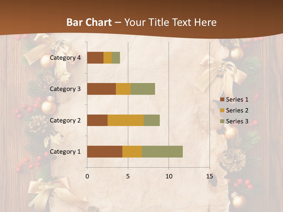 Paper Christmas Decorations PowerPoint Template