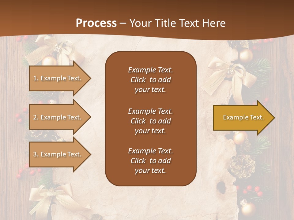 Paper Christmas Decorations PowerPoint Template