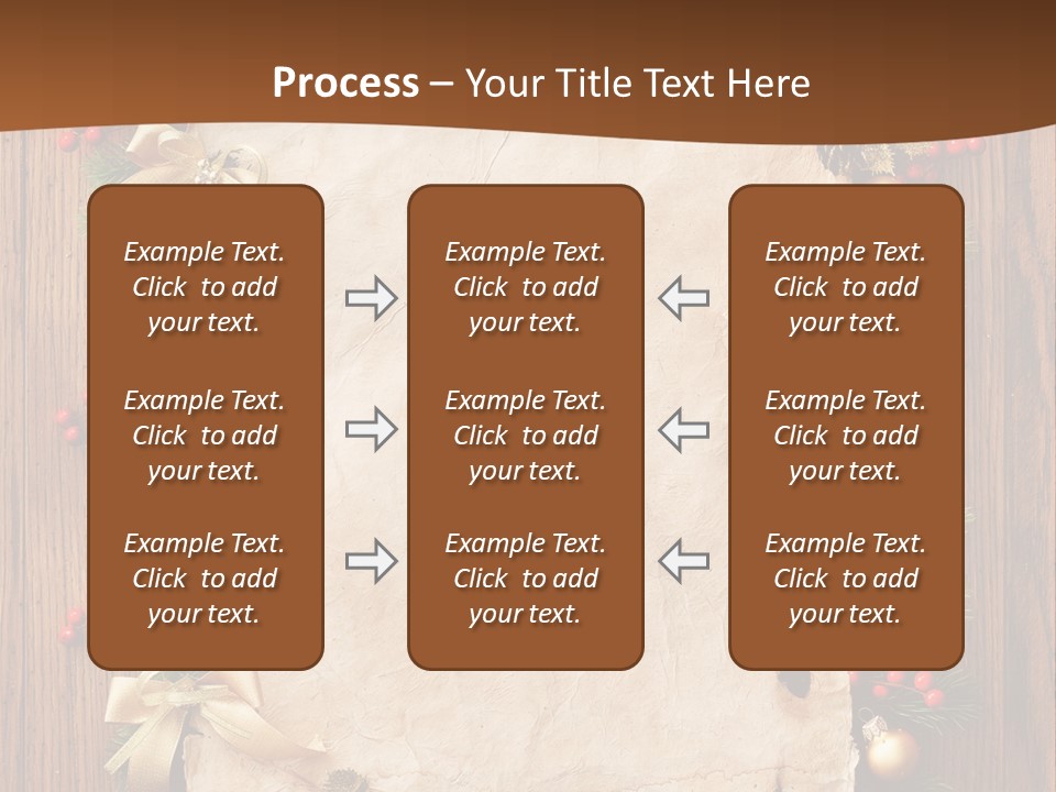 Paper Christmas Decorations PowerPoint Template