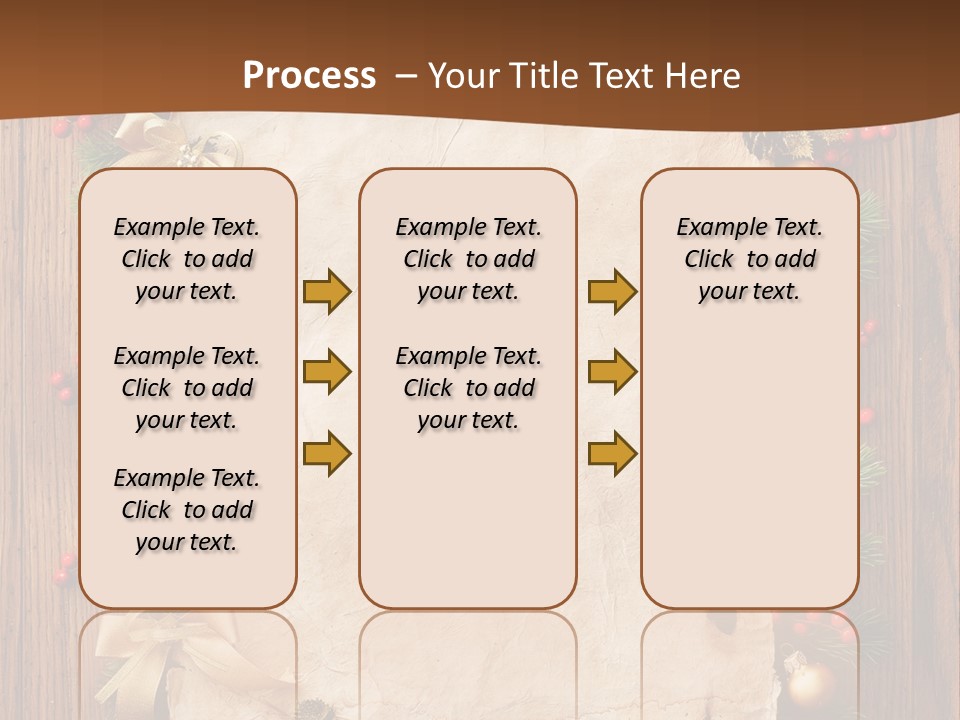 Paper Christmas Decorations PowerPoint Template