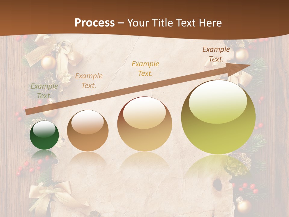 Paper Christmas Decorations PowerPoint Template