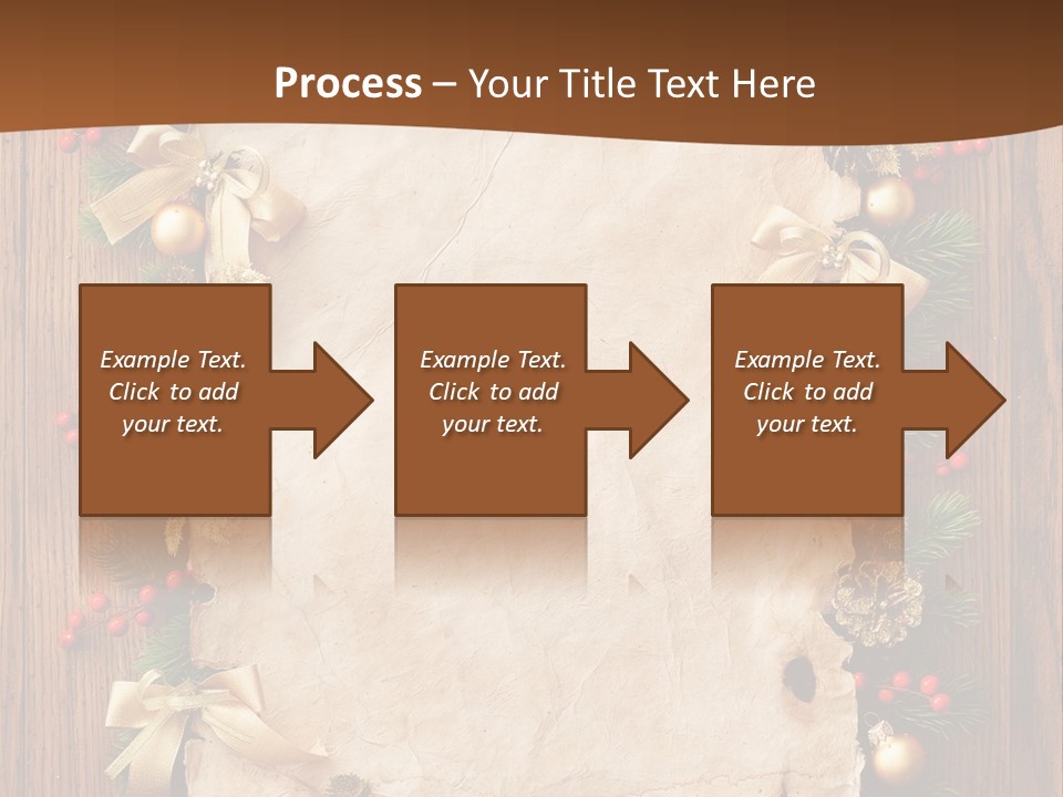 Paper Christmas Decorations PowerPoint Template