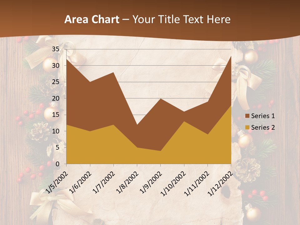 Paper Christmas Decorations PowerPoint Template
