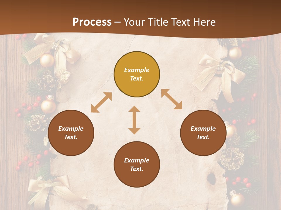 Paper Christmas Decorations PowerPoint Template