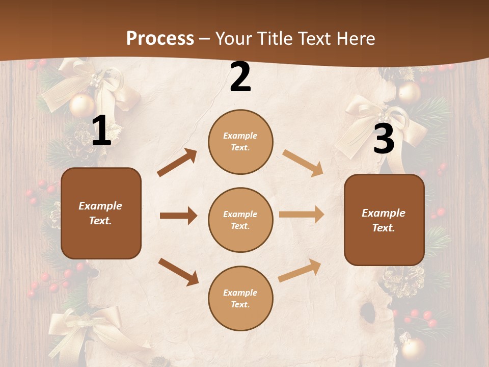 Paper Christmas Decorations PowerPoint Template