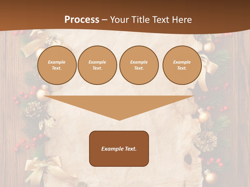 Paper Christmas Decorations PowerPoint Template