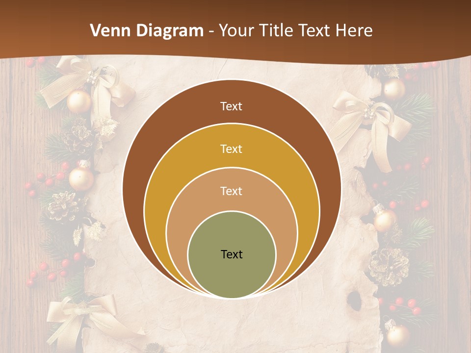 Paper Christmas Decorations PowerPoint Template