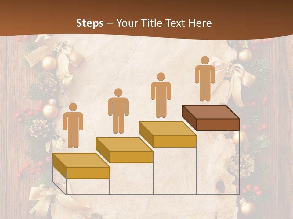 Paper Christmas Decorations PowerPoint Template