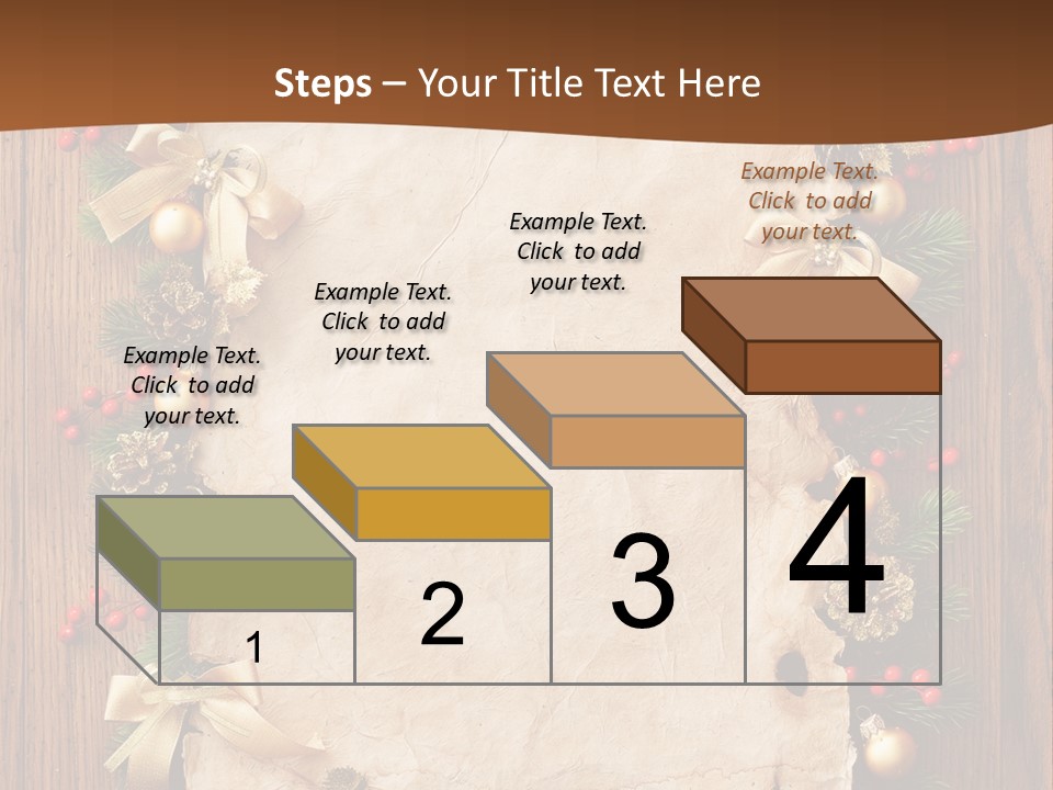 Paper Christmas Decorations PowerPoint Template
