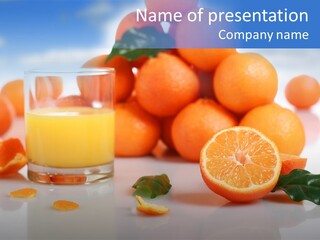 Orange Juice PowerPoint Template