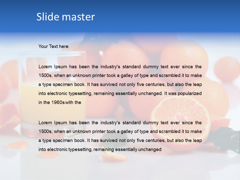 Orange Juice PowerPoint Template