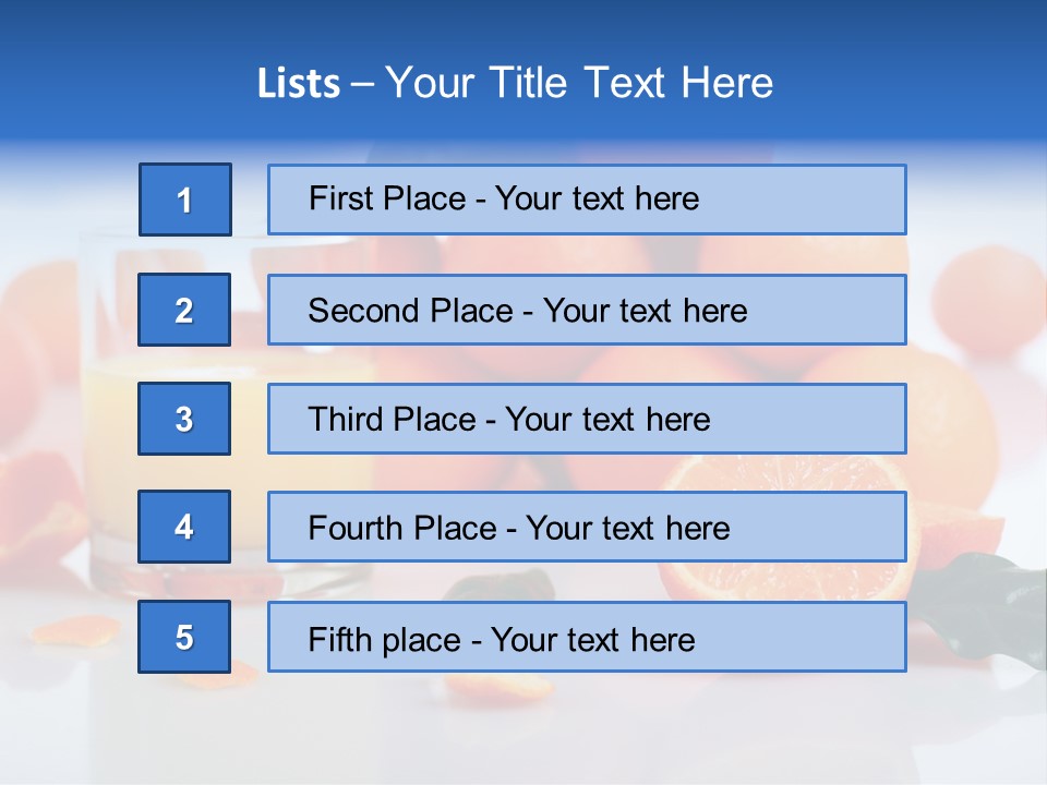 Orange Juice PowerPoint Template